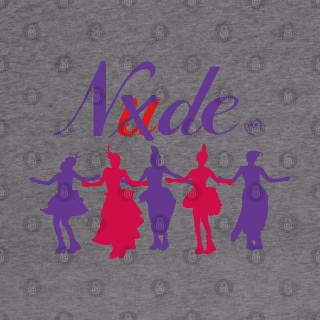 Silhouette of the dance of the group (G)idle in the nxde era by MBSdesing 